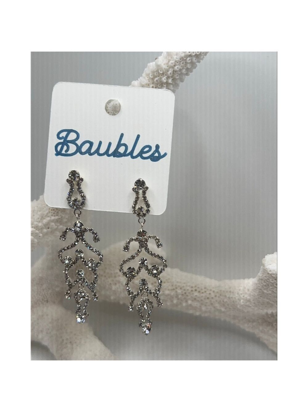 Baubles Silver Chandelier Statement Earrings